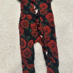 Floral Kids One Piece Footie